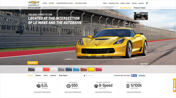 Ngắm 20 website quảng cáo ô tô sành điệu